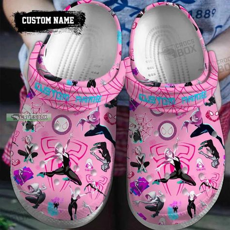 Spiderman Crocs, Spider Man Shoes, Crocs Slippers, Spiders Funny, Black Crocs, Across The Spider Verse, Crocs Crocband, Crocs Clogs, Clogs Style