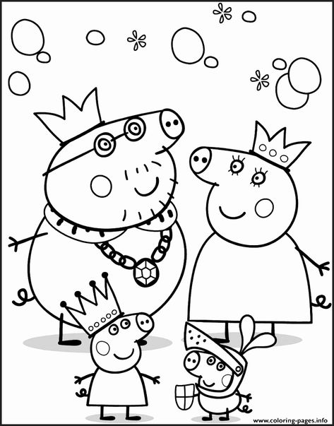 Peppa Pig Drawing, Heo Peppa, Peppa Pig Christmas, Strawberry Shortcake Coloring Pages, Peppa Pig Colouring, Peppa Pig Family, Peppa Pig Coloring Pages, Family Coloring Pages, Pig Drawing