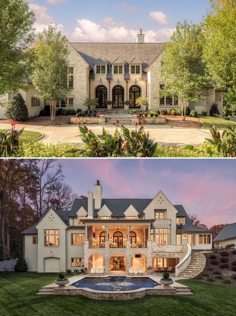 European Estate Mansions, Charlotte North Carolina Houses, Estate House Plans, Old English Manor, Small Luxury Homes, Manor Floor Plan, Multigenerational House Plans, Grand Mansion, Multigenerational House