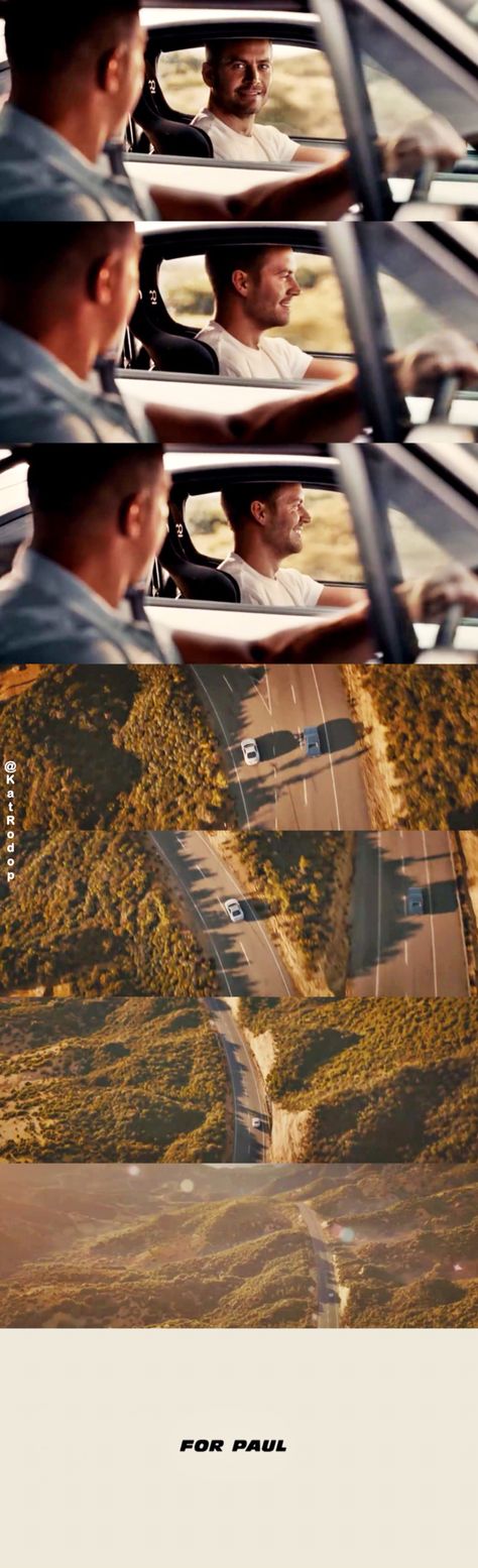 For Paul!!!! I cried my eyes out on this part!!! Love the song... it stays on replay everyday!! Fast Furious Quotes, To Fast To Furious, Movie Fast And Furious, Paul Walker Tribute, The Last Ride, Furious 7, Dominic Toretto, Beau Film, Malamute Puppies