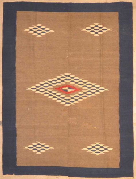 Antique Navajo Indian Carpet Design, Navajo Tapestry, White Carpet Living Room, Navajo Blankets, Center Rugs, Navajo Textiles, Indian Carpet, Navajo Pattern, Carpet Designs