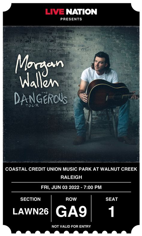 Morgan Wallen Concert Tickets, Morgan Wallen Tickets, Concert Ticket Gift, Morgan Wallen Concert, Summer Concerts, Gifts 2023, Dream Concert, Morgan Wallen, Online Therapy