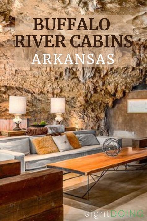 Are you taking your family on vacation to the Buffalo National River in Arkansas? Great choice! This part of the Ozarks is undeniably gorgeous and a fabulous spot for roadtrips and other getaways (especially in spring, summer, and fall). Book yourself a cabin rental to have an even better stay - these best cabins near Ponca and Jasper will make it easy to plan hikes, canoe float trips, fishing and other outdoor things to do in the area. You'll love Arkansas! Happy travel planning! Buffalo River Arkansas Camping, Buffalo National River Arkansas, Buffalo River Arkansas, Ponca Arkansas, Jasper Arkansas, Arkansas Road Trip, Arkansas Vacations, Fishing Cabin, Arkansas Travel