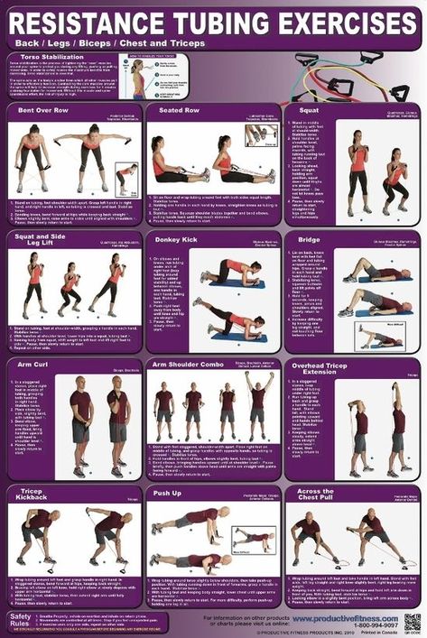 Resistance Tubing Exercise Infographic #2 #provestra Exercise Poster, Resistance Band Training, Resistance Tube, Workout Posters, Resistance Band Workout, Workout Chart, Resistance Band Exercises, I'm With The Band, Resistance Training