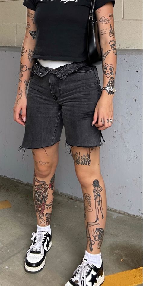 Street Wear Tattoo, Arm Sleeve Tattoos Patchwork, Big Patch Work Sleeve Tattoo, Traditional Tattoo Sleeve Patchwork, Patchwork Calf Sleeve Tattoo, Patchwork Tattoos On Women, Patch Work Tattoos Arm, Patchwork Tattoo Ideas Unique, Patchwork Tattoo For Men