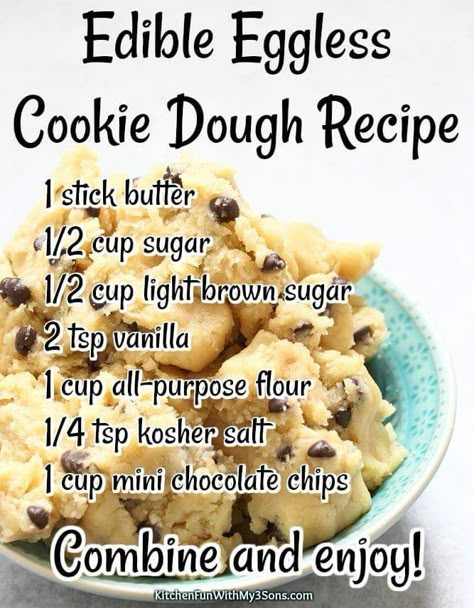 Eggless Cookie Dough Recipe, Eggless Cookie Dough, Eggless Cookie, Edible Cookie Dough Recipe, Cookie Dough Recipe, Cookie Dough Recipes, Edible Cookies, Edible Cookie Dough, Easy Baking Recipes Desserts