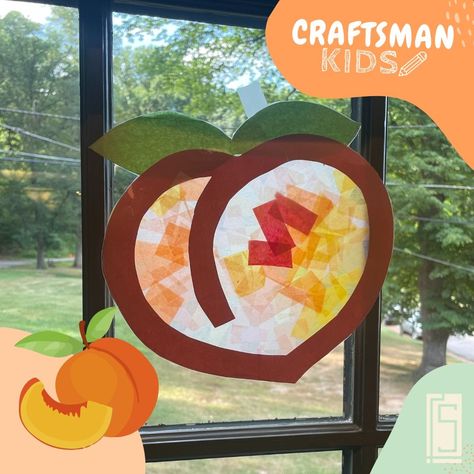 Peach Activities For Kids, Peach Crafts Preschool, Peach Crafts, Peach Craft, Writing Activities For Preschoolers, Peach Festival, Peach Orchard, Arts And Crafts For Adults, Peach Party