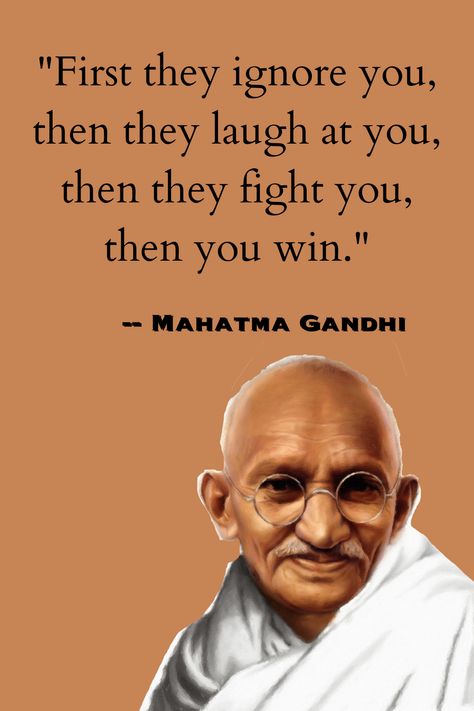 This is an inspirational and motivational quote from Mahatma Gandhi which tells us very much about the truth of life Zen Sayings, Ghandi Quotes, Gandhi Quotes, Zen Quotes, Quote Pins, Truth Of Life, Quote Life, Laugh At Yourself, Mahatma Gandhi