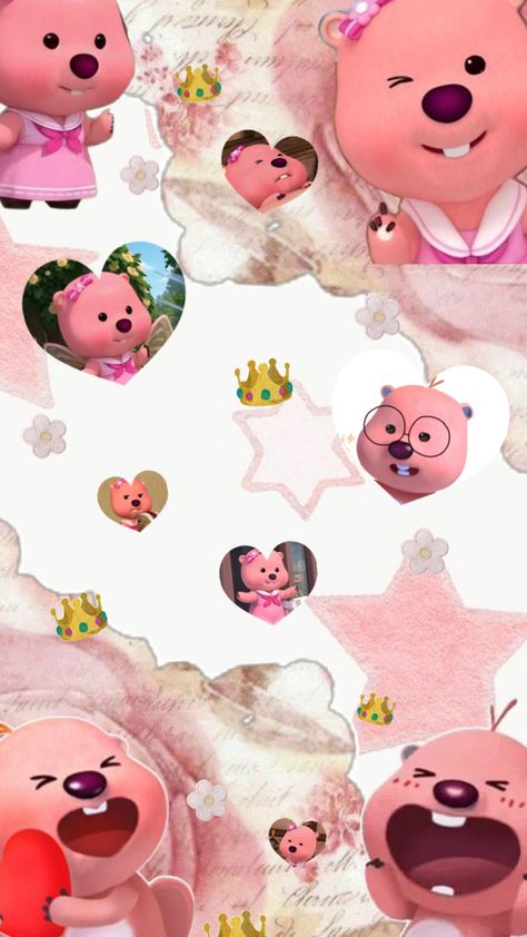 collage, pink, kawaii. loopy wallpaper, lock screen. pororo home screen. Loopy Wallpaper, Wallpaper Lock Screen, Pink Kawaii, Aesthetic Roses, Home Screen, Lock Screen, Aesthetic Iphone Wallpaper, Cute Cartoon Wallpapers, Cartoon Wallpaper