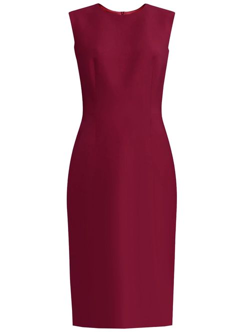 Krew Basic Round Neck Sheath Dress A must have in every closet, a basic, timeless dress that can be worn day or night. Wear it as it is or accessorize it. - Sleeveless - Round Neckline - High quality Italian novelty fabric - Fully lined with light weight fabric - Over the Knee length - Invisible zipper in the back. - Made in the USA. - Ships within 3-6 business days Please refer to the size chart before placing an order. More colors available click here Please refer to our size chart before plac High Neck Long Dress, Suit Inspiration, Timeless Dress, Novelty Fabric, Plain Dress, Coral Dress, Lilac Dress, Straight Dress, Night Wear