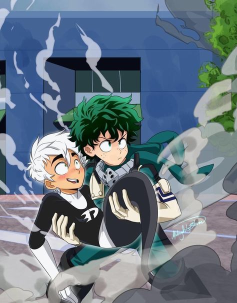 Mha Crossover, Danny Panthom, Danny Phantom Funny, Randy Cunningham Ninja Total, Male Cartoon Characters, Phantom Comics, Cartoon As Anime, Ghost Boy, Villain Deku