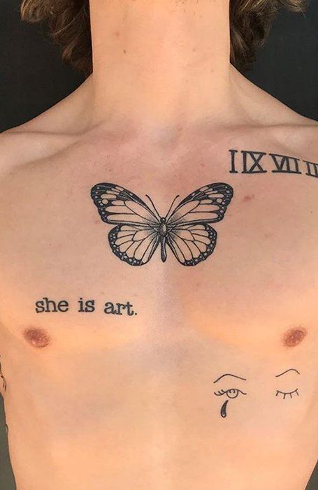 Butterfly Tattoo Meaning, Tattoo Meaning, Chest Tattoo, Butterfly Tattoo, Tattoo On, I Hope, I Love, Tattoos, Art