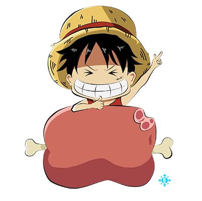 Luffy Meat Lover by blossomingdeath on DeviantArt Luffy Meat, Meat Drawing, Meat Icon, Meat Lover, Anime Halloween, One Piece Drawing, Anime Stickers, Anime Tattoos, Monkey D Luffy