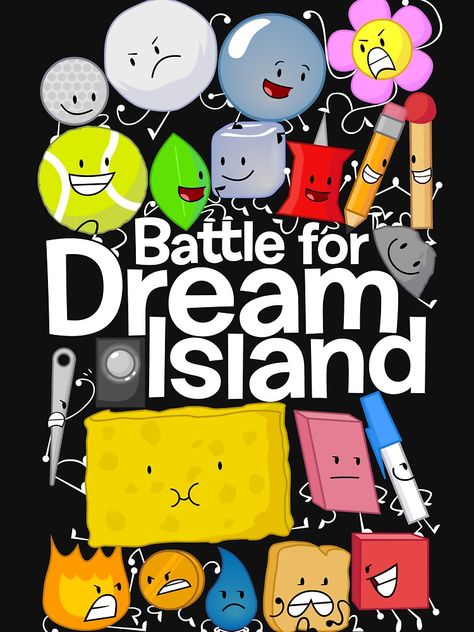 Bfdi Poster, Cutecore Posters, Bfdi Icons, Bfdi Characters, Battle For Dream Island, Vintage Style Outfits Retro, Island Pictures, Outfits Retro, Roblox T-shirt