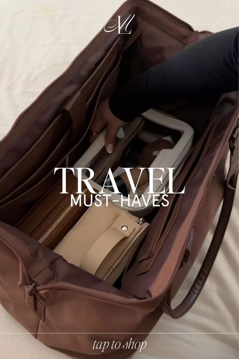 Pack my weekender duffel bag with me for a long flight and travel day. All of my chic travel essentials are linked on my LTK. Tap to shop! Travel Weekender Bag, What’s In My Travel Bag, In Flight Essentials, Airplane Bag, Airport Bag, Electronics Organizer, Flight Essentials, Long Flight, Airplane Essentials