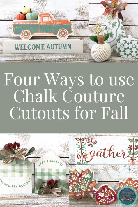 Chalk Couture Projects, Chalk Couture Fall Projects, Chalk Couture House Cutouts, Chalk Couture Fall Ideas, Chalk Couture Christmas Trees, Chalk Couture Ideas, Chalk Couture Christmas, Chalk Couture Paste Storage, Fall Cutouts