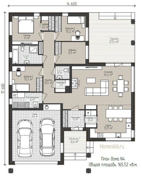 Small House Layout, Small Modern Home, Building House Plans Designs, Architectural Floor Plans, House Construction Plan, House Layout Plans, Beautiful House Plans, Family House Plans, Tiny House Interior