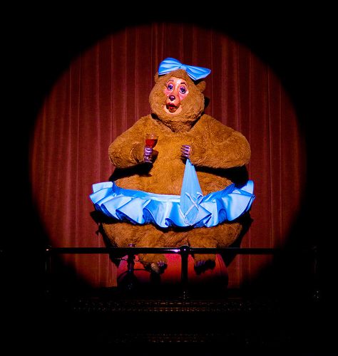 Trixie, Country Bear Jamboree Real Animatronics, Disney Animatronics, Country Bear Jamboree, Showbiz Pizza, Blue Handkerchief, Walt Disney Imagineering, Country Bears, Blue Tutu, Disney Imagineering