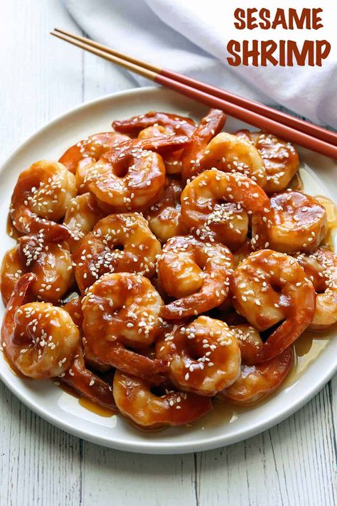 Recipes With Seafood, Sesame Shrimp, Honey And Garlic, Chowder Recipes Seafood, Keto Shrimp, Shrimp Sauce, Shrimp Recipes Healthy, Seafood Recipes Healthy, Shrimp Dinner