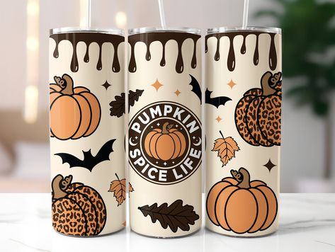 Pumpkin Tumbler, Christian Fall, Pumpkin Images, Train Ornament, Fall Tumbler, Leopard Pumpkin, Cooler Designs, Pumpkin Spice Coffee, Pink Owl