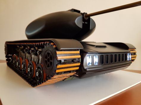 Tank+RC.+Turret+by+bany. Military Car, Diy Tank, Rc Tank, Drone Design, Rc Planes, Rc Car, Model Trains, Rc Cars, Arduino