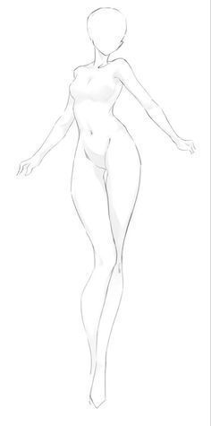 Body Posture Drawing, Easy Body Base, Summer Poses Drawing, Body Base Poses, Spring Chalkboard Art, Spring Chalkboard, Drawing Anime Bodies, Art Journal Challenge, Body Base