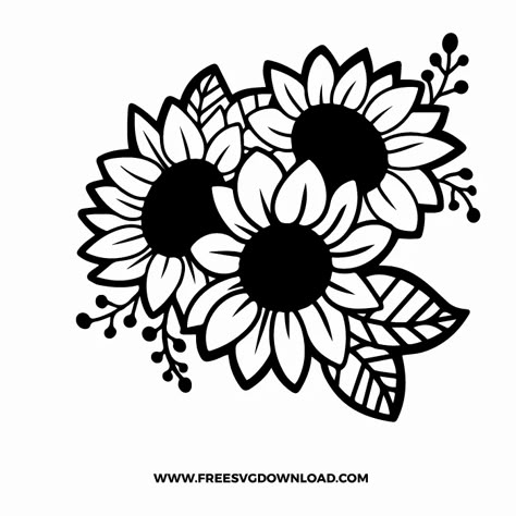 Sunflower Clipart, Flower Silhouette, Sunflower Png, Laser Cut Sign, Chinese Patterns, Cow Pattern, Flower Svg, Free Svg Cut Files, Family Celebrations