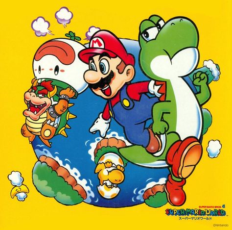 (1) VideoGameArt&Tidbits en Twitter: "Super Mario World - Japanese story book cover art. https://t.co/y2qLmALUnA" / Twitter Donkey Kong Country, Nintendo Entertainment System, Cartoon Backpack, Mario Games, Mario Nintendo, Super Mario World, Super Mario Art, Super Mario Brothers, Mario Art