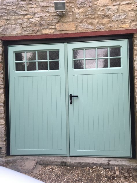 Side Hinged Garage Doors - Elite GD Side Hung Garage Door, Insulated Garage Door, Garage Bedroom Conversion, Garage Doors Uk, Shed Cladding, Hinged Garage Doors, Small Garage Door, Quarry House, Timber Garage Door