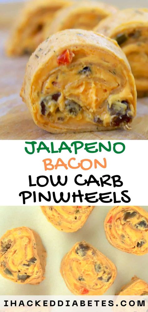 Easy Cheesy Jalapeno Bacon Low Carb Pinwheels Low Carb Pinwheels, Jalapeno Bacon, Low Sugar Diet Recipes, Dinner Recipes Healthy Low Carb, Low Carb Cheesecake Recipe, Stuffed Jalapenos With Bacon, Pinwheel Recipes, Boiled Egg Diet Plan, No Carb Recipes