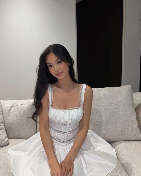 All Posts • Instagram Tan Asian, Little White Dress, Little White Dresses, May 27, Portrait Art, Instagram A, Asian Beauty, White Dress, Hair Cuts