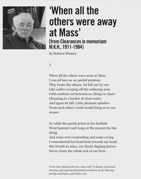 Mark H Durkan - Today marks 10 years since the passing of... Seamus Heaney Poems, Seamus Heaney, Peeling Potatoes, Clean Water, Soul Food, Literature, Poetry, Pen, Bring It On