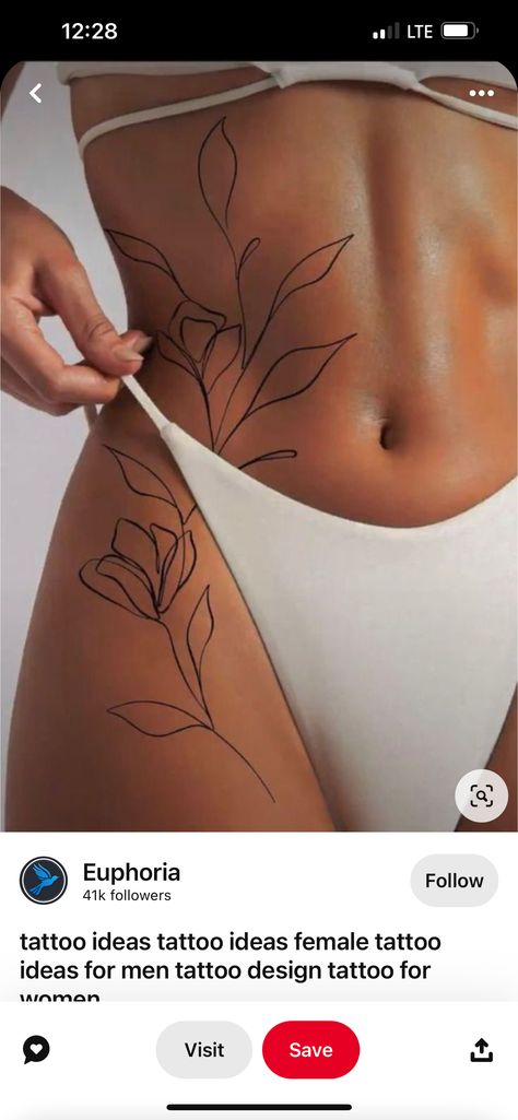 Tato Minimal, Hip Thigh Tattoos, Hip Tattoos Women, Petite Tattoos, Thigh Tattoos Women, Discreet Tattoos, Dainty Tattoos, Subtle Tattoos, Elegant Tattoos