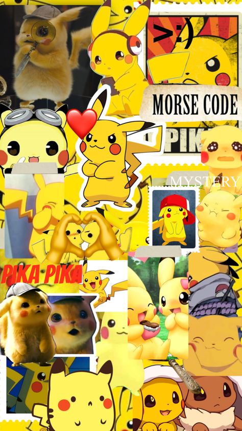 #pikachu #moodboard #yellow #collage Pikachu Wallpaper Iphone Cute, Pikachu Aesthetic Wallpaper, Pikachu Aesthetic, Pokemon Collage, Moodboard Yellow, Cutest Pokemon, Wallpaper Pikachu, Pikachu Background, Pikachu Wallpaper Iphone