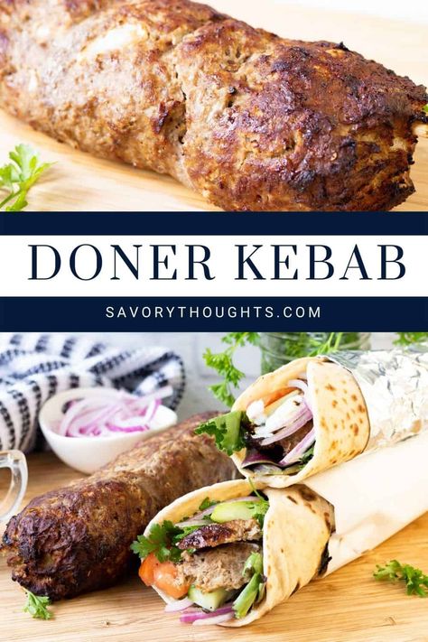 Turkish Doner Kebab Lamb Doner Kebab Recipe, Doner Kebab Sandwich, Doner Kebab Spices, German Doner Kebab Recipe, Donar Kebab Recipe, Turkish Doner Kebab, German Doner Kebab, Donner Kebab Recipe, Donair Meat Recipe