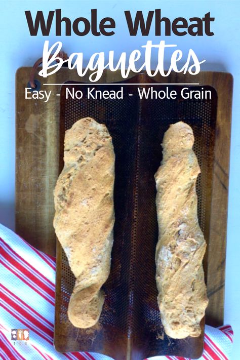 Whole Wheat Baguette, Whole Wheat Sourdough Baguette, Whole Wheat Ciabatta Bread Recipe, Whole Wheat Baguette Recipe, Chocolate Beet Muffins, Ciabatta Bread Recipe, Wheat Berry, Baguette Recipe, Grain Recipes