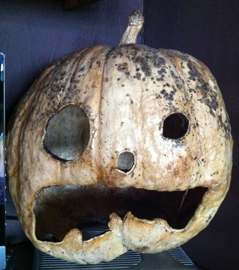 Rotten Jack O Lantern, Halloween Assemblage, Scary Jack O Lantern, Halloween People, Harvest Thyme, Creepy Pumpkin, Spooky Things, Carving Pumpkins, Halloween Iii