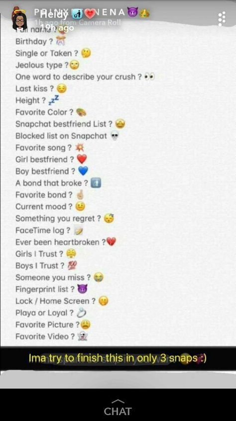 Questions To Post On Snapchat, Snapchat Recents List, Send An Emoji Questions Snapchat, Best Friends List Snapchat Games, Snapchat Best Friends List Emojis, Snapchat Nicknames, Snapchat Friend Emojis, Snapchat Question Game, Snap Snapchat