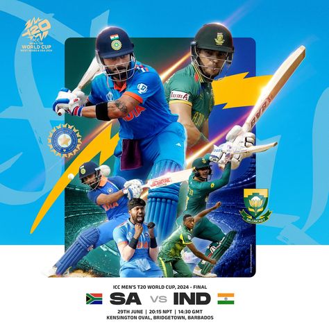 South Africa Vs India | Social Post Design :: Behance Social Post Design, Bridgetown, Creative Industry, I Am Passionate, Social Post, Visual Storytelling, Graphics Designer, Creative Industries, Post Design