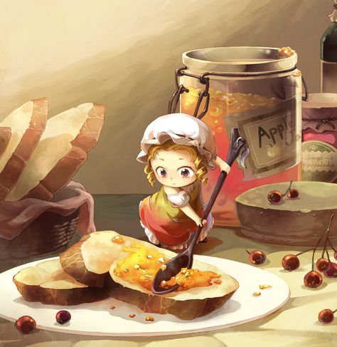 Anime Body, Art Mignon, Art Et Illustration, Art And Illustration, Childrens Illustrations, Children's Book Illustration, Food Illustrations, Wallpaper Pc, الرسومات اللطيفة