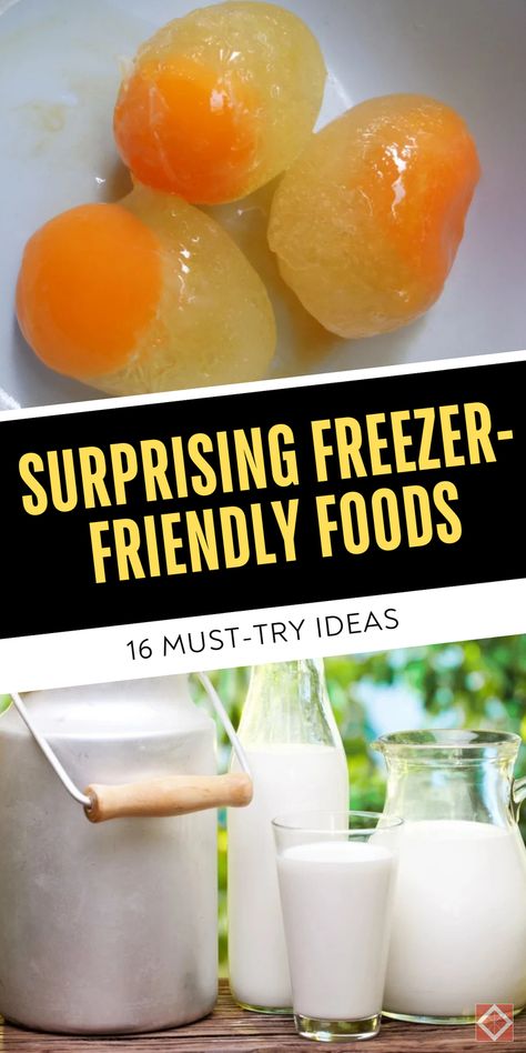 Learn about 16 unexpected foods that freeze beautifully. Perfect for meal prep and reducing waste, these tips will help you make the most of your groceries. Save this pin for freezer-friendly food ideas! Freezer Food Prep, Ice Cream Alternative, Elegant Dishes, Preserving Herbs, Freezer Meal Planning, Freezer Food, Kitchen Hack, Freezer Meal Prep, Creamy Smoothies