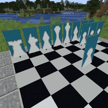 Chess Pieces Minecraft Chess Pieces, Minecraft Fish Banner, Chess Banner, Dragon Banner Minecraft, Minecraft Tropical, Minecraft Flag Design, Cute Banner Designs Minecraft, Minecraft Banner Ideas, Cool Banner Designs Minecraft