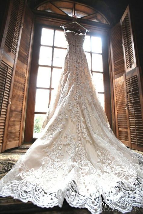 30 Pre-Wedding Shots: Hanging Wedding Dress ❤ hanging wedding dress long tail back view benfield photography #weddingforward #wedding #bride Hanging Wedding Dress, Wedding Dress Hanging, Disney Bride, Country Weddings, 2015 Wedding Dresses, Wedding Dresses Photos, Wedding Forward, A Wedding Dress, Dresses Ideas