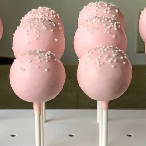 Pink And White Cake, Starbucks Cake Pops, Make Cake Pops, Valentine Cake Pop, White Cake Pops, Pink Cake Pops, Starbucks Cake, Birthday Cake Pops, Baby Shower Cake Pops