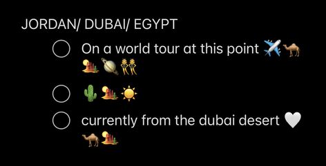 Egypt Captions Instagram, Dubai Captions For Instagram, Dessert Safari, Instagram Emoji, Insta Captions, Dubai Desert, Dubai Travel, Instagram Pics, Instagram Captions