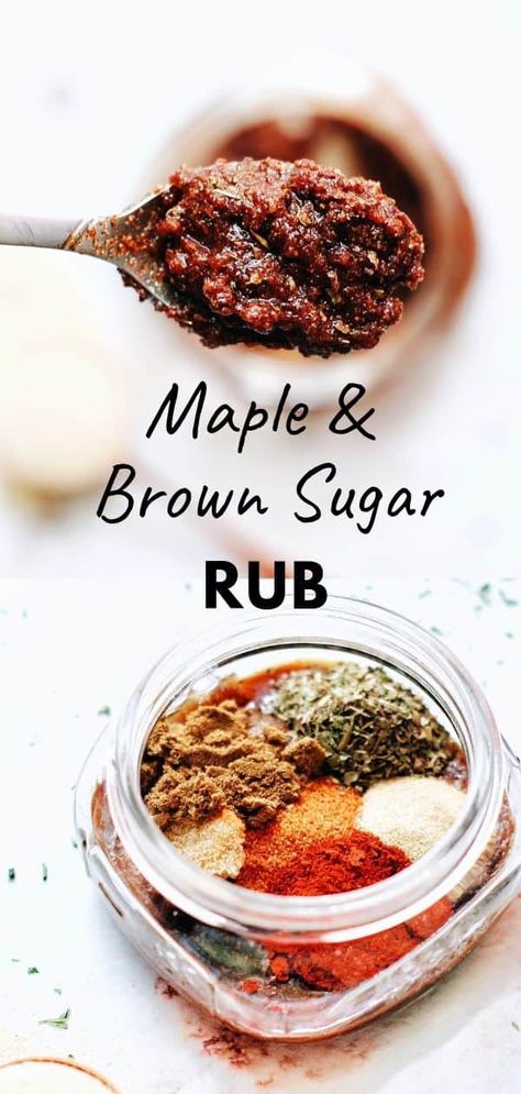 "Wet" Maple Brown Sugar Dry Rub | Grab the Mangos Dry Rub For Steak, Steak Rub Recipe, Steak Rubs, Dry Rub Recipes, Dry Rubs, Meat Rubs, Pork Rub, Smoked Beef Brisket, Maple Brown