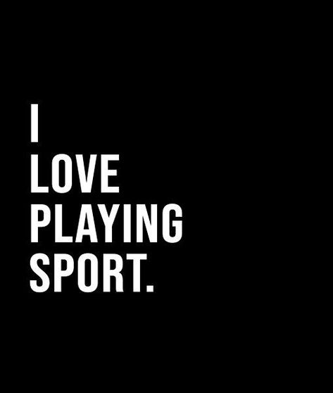 I love playing sport. - A short quote or saying in bold black and white style Black And White Style, Bold Black, Short Quotes, White Style, Best Quotes, Black And White, Quotes, Black