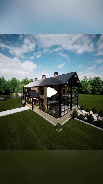 11K likes, 89 comments - the_barndominium_company on February 24, 2023: "The Murphy Barndo Design!! What a way to end on a Friday! #postframeconstruction #postframebuilding #postframehouse #barndominium #barnd...". Large Barndominium, Michigan Barndominium, Mountain Modern Home, Post Frame Construction, Post Frame Building, Mountain Modern, Barndominium, Lake House, Modern House