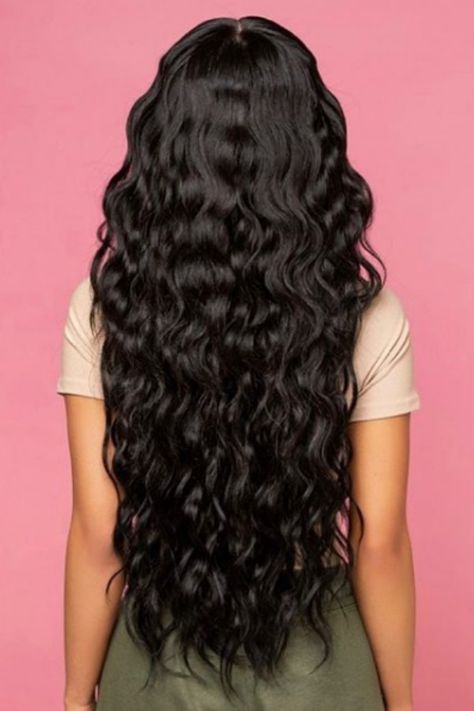 Black Wavy Hair, Natural Wavy Hair, Long Black Hair, Long Wavy Hair, Mermaid Hair, Hair Photo, Long Curly Hair, Long Curly, Hair Waves