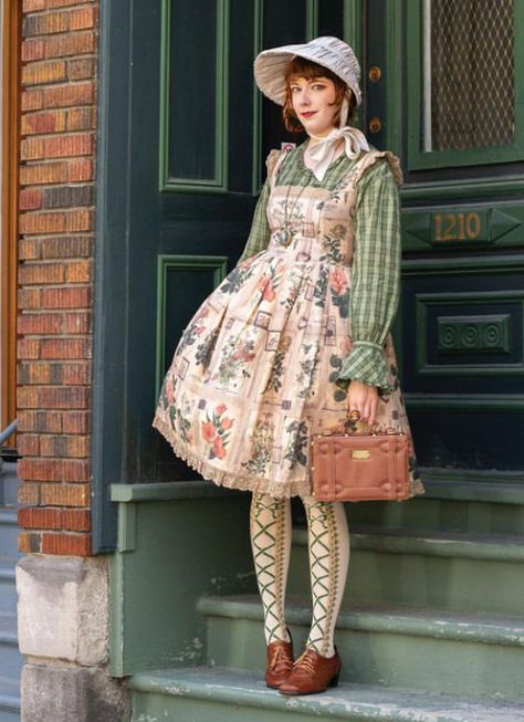 Otome Kei, Otome Fashion, Country Lolita, Harajuku Dress, Kei Visual, Lolita Outfits, Japanese Street Fashion, J Fashion, Harajuku Fashion